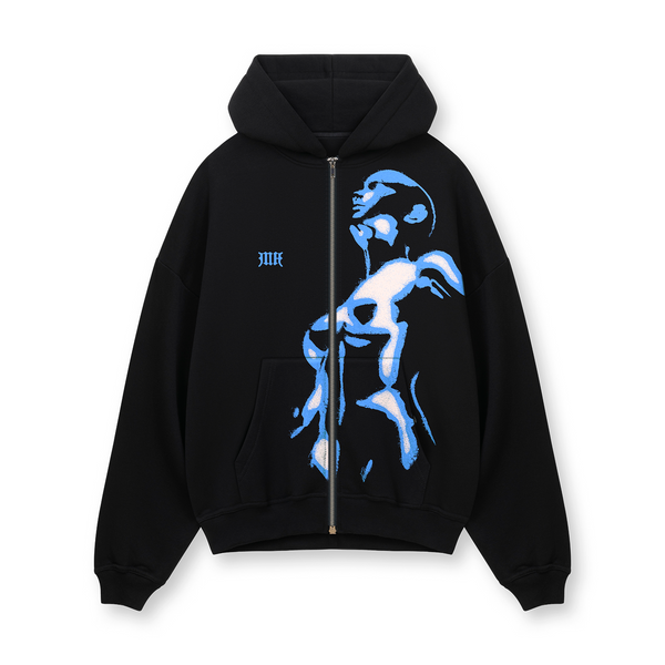 [PRE-ORDER] Black Blue Aura Zip Hoodie