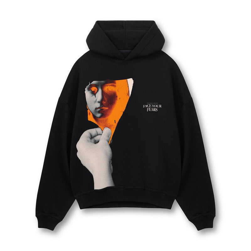 [IN STOCK] Black Face your Fears Hoodie